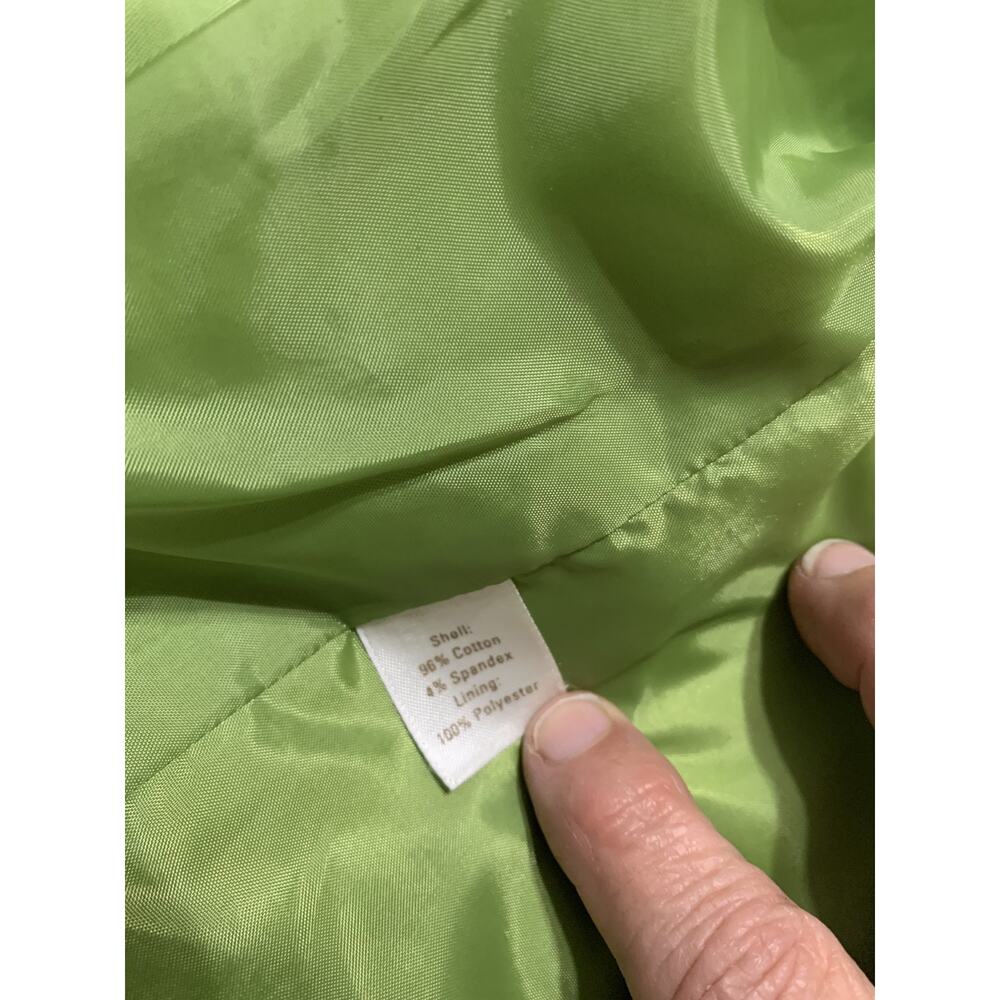 Caslon Women's Blazer Clover Green Velvet Size Medium Spring Career Easter - Picture 5 of 10